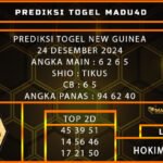 PREDIKSI TOGEL NEW GUINEA 24 DESEMBER 2024