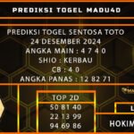 PREDIKSI TOGEL SENTOSA TOTO 24 DESEMBER 2024