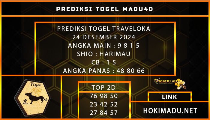 PREDIKSI TOGEL TRAVELOKA 24 DESEMBER 2024
