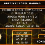 PREDIKSI TOGEL NEW GUINEA 11 JANUARI 2025