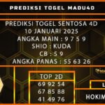 PREDIKSI TOGEL SENTOSA 4D 10 JANUARI 2025