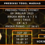 PREDIKSI TOGEL SYDNEY 09 JANUARI 2025