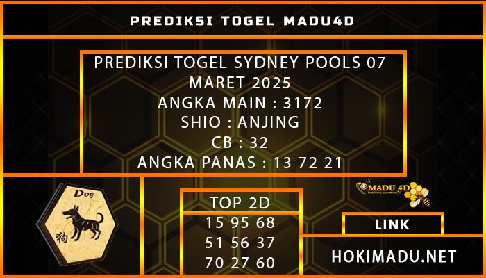 PREDIKSI TOGEL SYDNEY POOLS 07 MARET 2025
