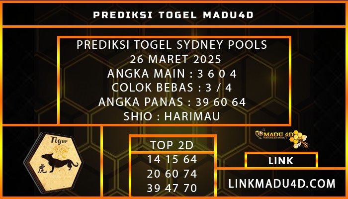PREDIKSI TOGEL SYDNEY POOLS 26 MAY 2025