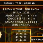 PREDIKSI TOGEL FINLANDIA 28 JUNI 2025
