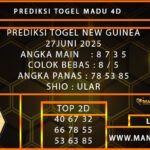 PREDIKSI TOGEL NEW GUINEA 27 JUNI 2025