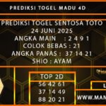 PREDIKSI TOGEL SENTOSA TOTO 24 JUNI 2025