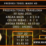 PREDIKSI TOGEL TRAVELOKA 30 JUNI 2025