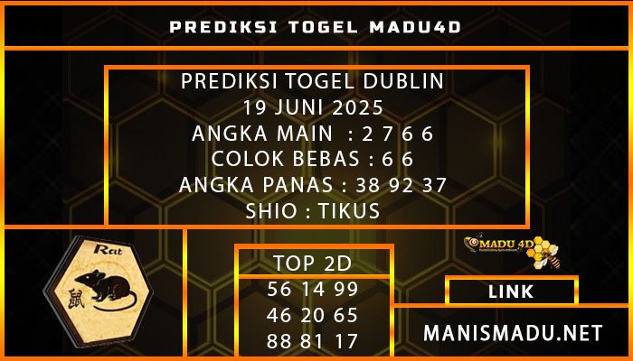 PREDIKSI TOGEL DUBLIN 19 JUNI 2025