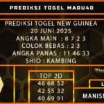 PREDIKSI TOGEL NEW GUINEA 20 JUNI 2025