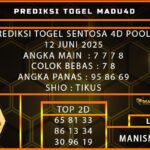 PREDIKSI TOGEL SENTOSA 4D 12 JUNI 2025