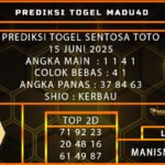 PREDIKSI TOGEL SENTOSA TOTO 15 JUNI 2025