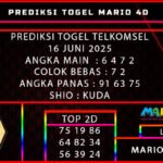 PREDIKSI TOGEL TELKOMSEL 16 JUNI 2025