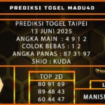 PREDIKSI TOGEL TAIPEI 13 JUNI 2025