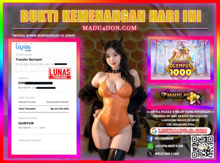 JACKPOT MEMBER DI MADU4D