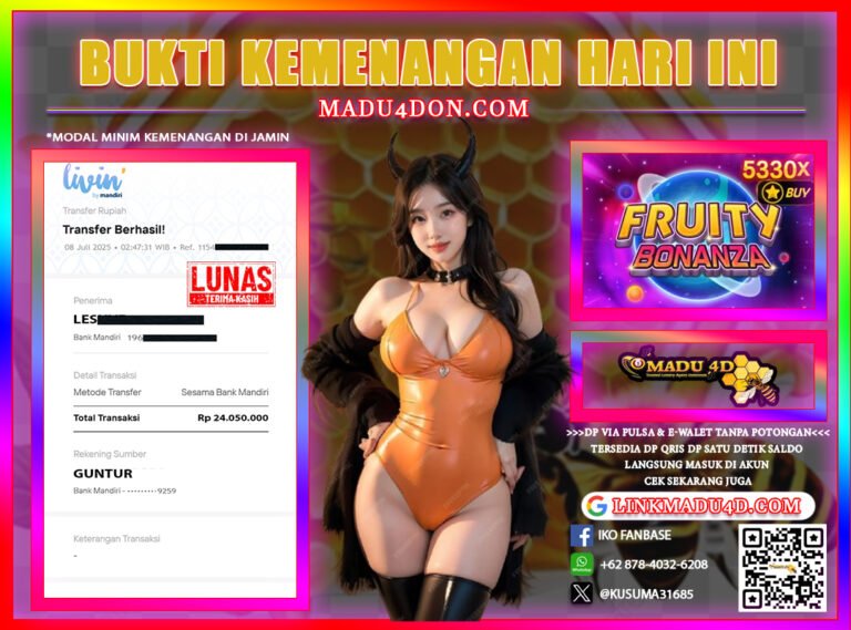 JACKPOT MEMBER DI MADU4D
