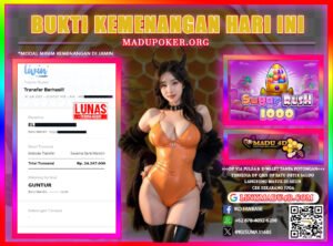 JACKPOT MEMBER DI MADU4D TANGGAL 30 JULI 2025