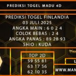 PREDIKSI TOGEL FINLANDIA 03 JULI 2025