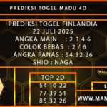 PREDIKSI TOGEL FINLANDIA 22 JULI 2025