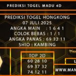 PREDIKSI TOGEL HONGKONG 07 JULI 2025