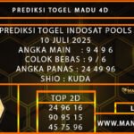 PREDIKSI TOGEL INDOSAT 10 JULI 2025