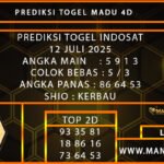 PREDIKSI TOGEL INDOSAT 12 JULI 2025