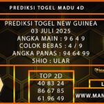 PREDIKSI TOGEL NEW GUINEA 03 JULI 2025
