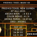 PREDIKSI TOGEL NEW GUINEA 07 JULI 2025