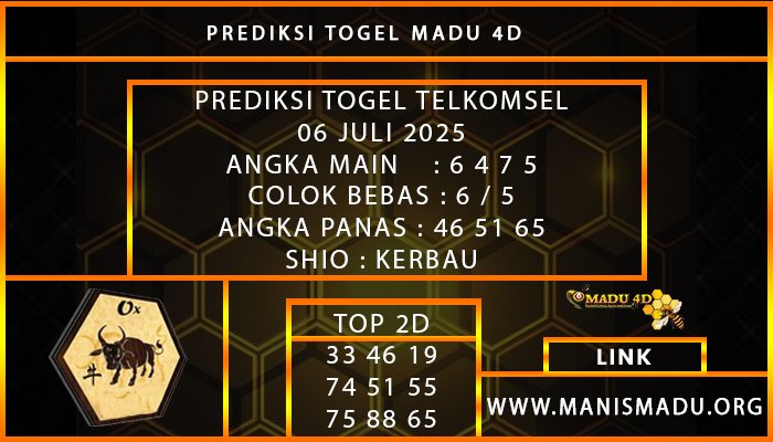 PREDIKSI TOGEL TELKOMSEL 06 JULI 2025
