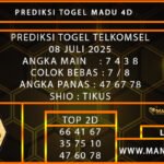 PREDIKSI TOGEL TELKOMSEL 08 JULI 2025