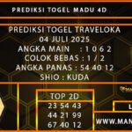 PREDIKSI TOGEL TRAVELOKA 04 JULI 2025